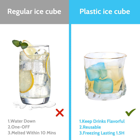 SHENGQIPC cubos hielo no se derriten: bebidas claras y sin dilución