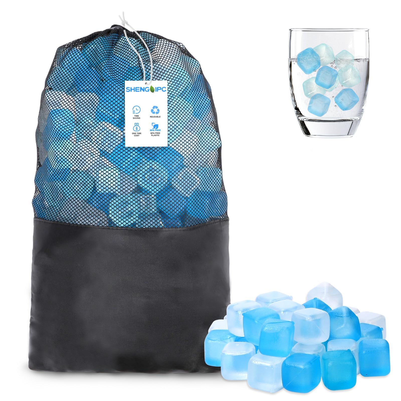 SHENGQIPC cubos hielo terapia baño: sensación fría y relajante para spa en casa