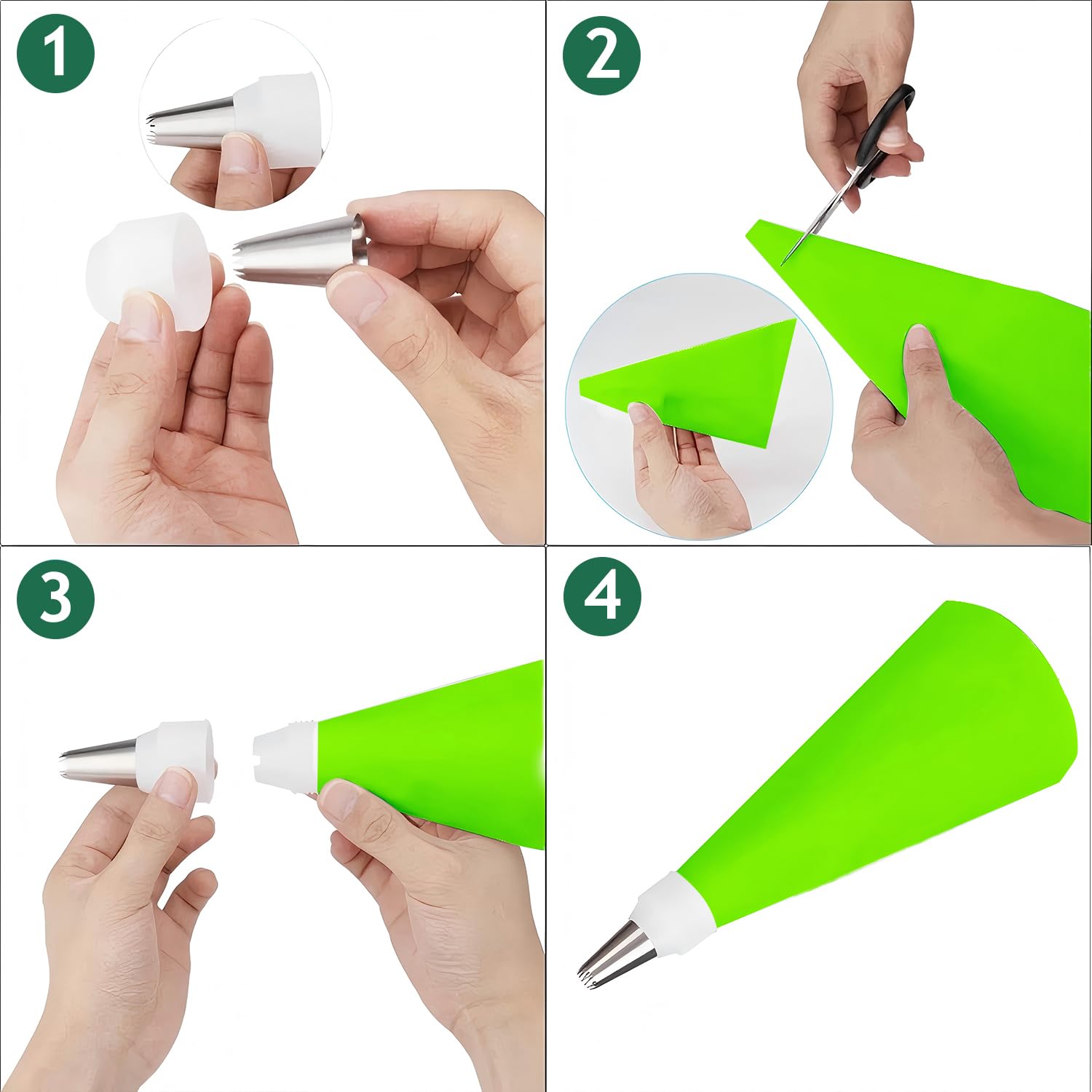 Kit SHENGWANGYANGLUO en verde menta inspira creaciones dulces.