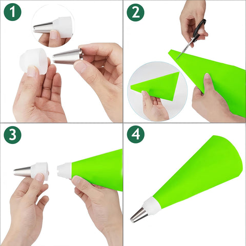 Kit SHENGWANGYANGLUO en verde menta inspira creaciones dulces.