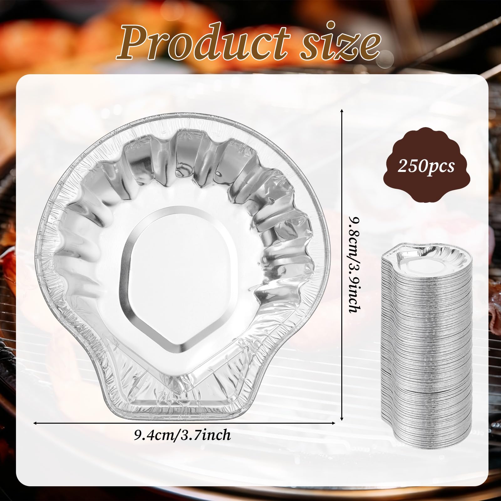 Conchas SHENLIU para hornear y presentar mini pasteles