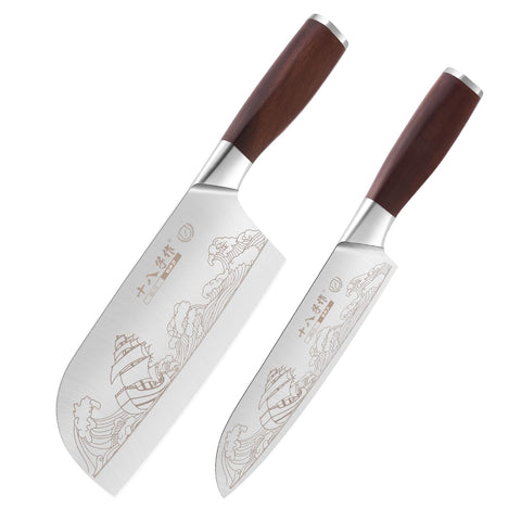 SHI BA ZI ZUO cleaver de 7.09 pulgadas, punta afilada para carne