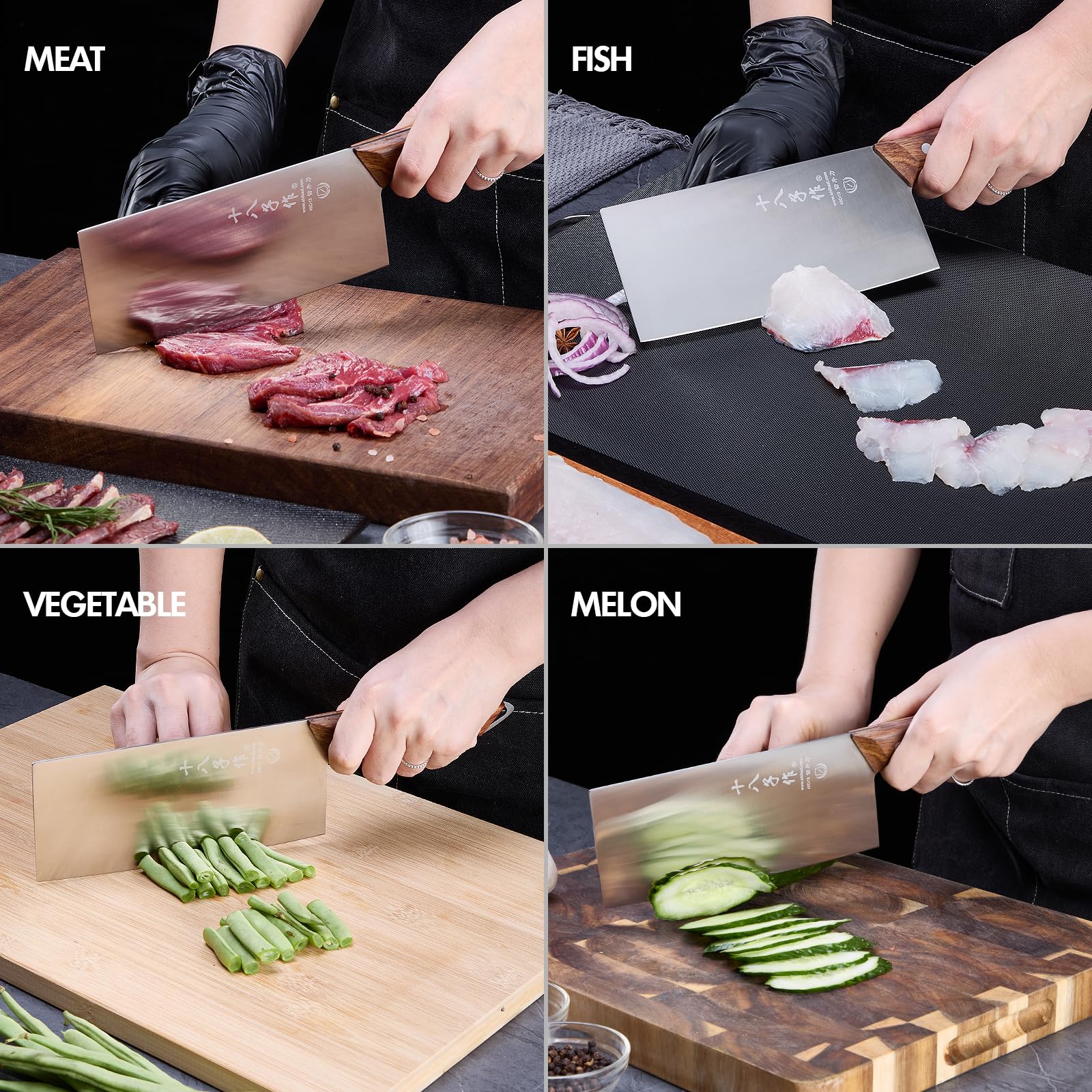 SHI BA ZI ZUO corte-carnes-y-verduras versátil y preciso.