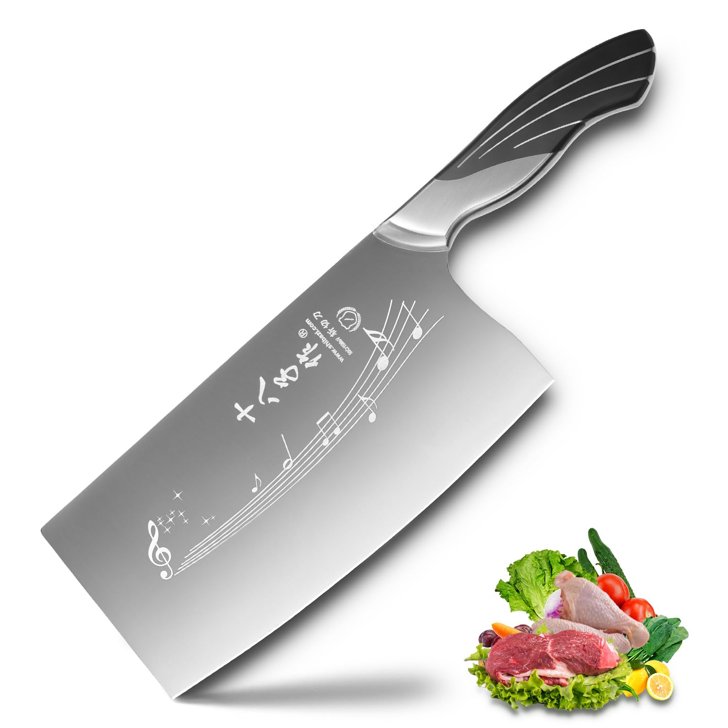 SHI BA ZI ZUO Cuchillo Verduras 7p Hoja Afilada para cortes precisos.