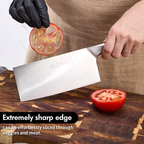 SHI BA ZI ZUO: mango de madera dura ergonómico para agarre cómodo.