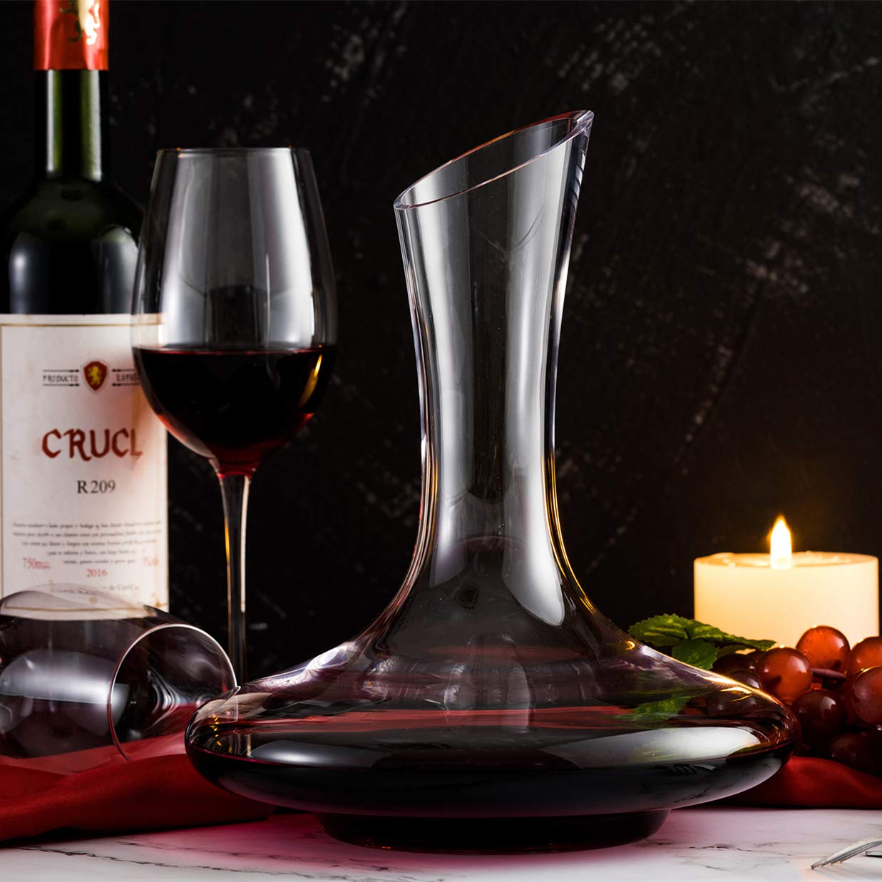 SHIGOO decantador de vino soplado a mano, arte y elegancia en cristal