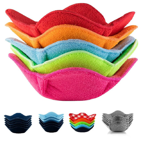 SHILA Bowl Snuggies: conjunto de 5 fundas multicolor para proteger manos y mantener la comida caliente
