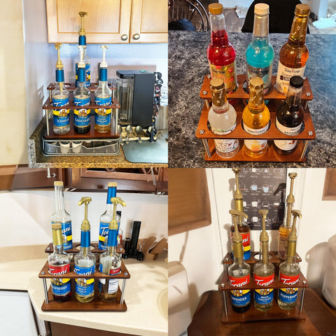 SHILFID Uso versátil para vino y licores en la barra de casa.