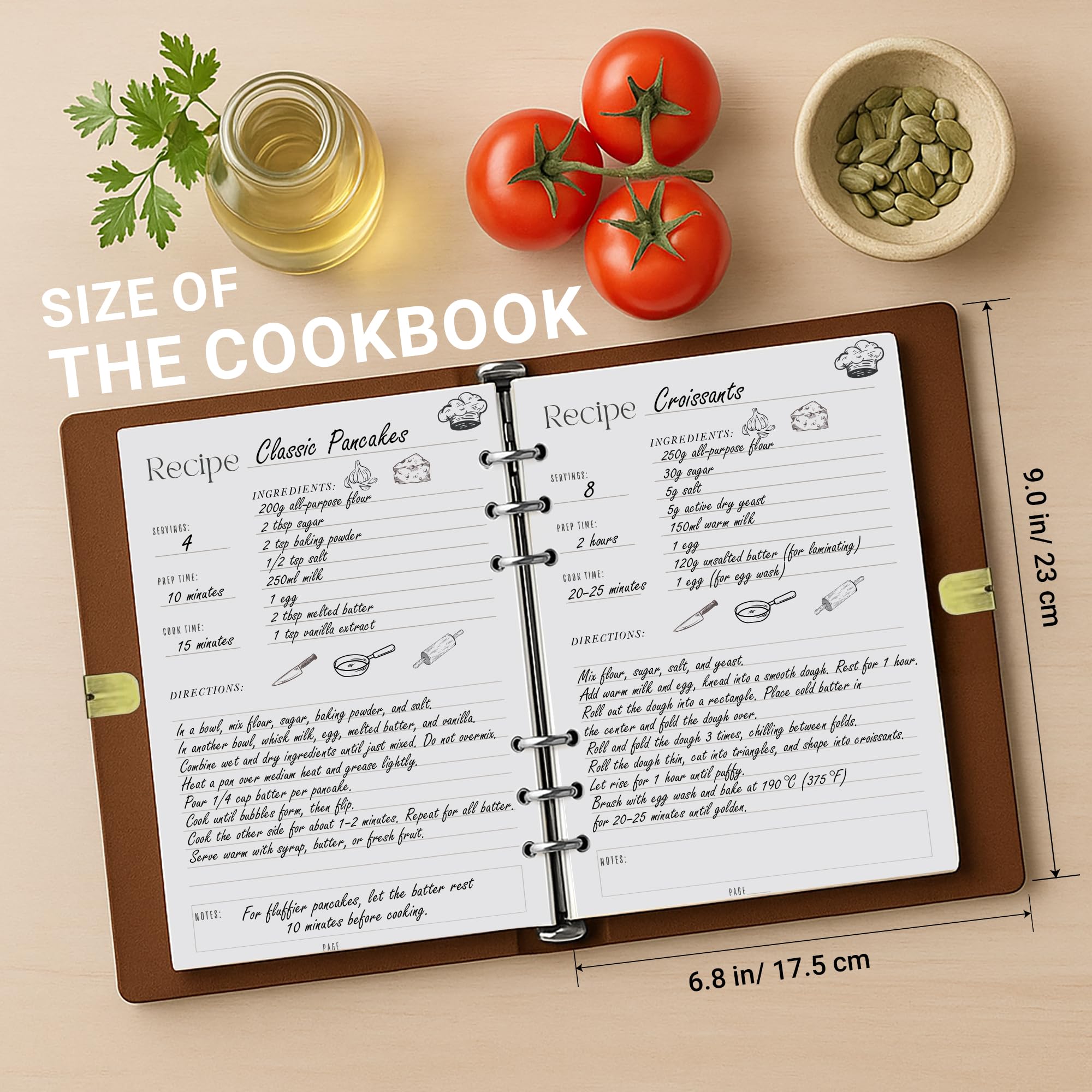 SHIMANY pegatinas personalizables para decorar y organizar recetas