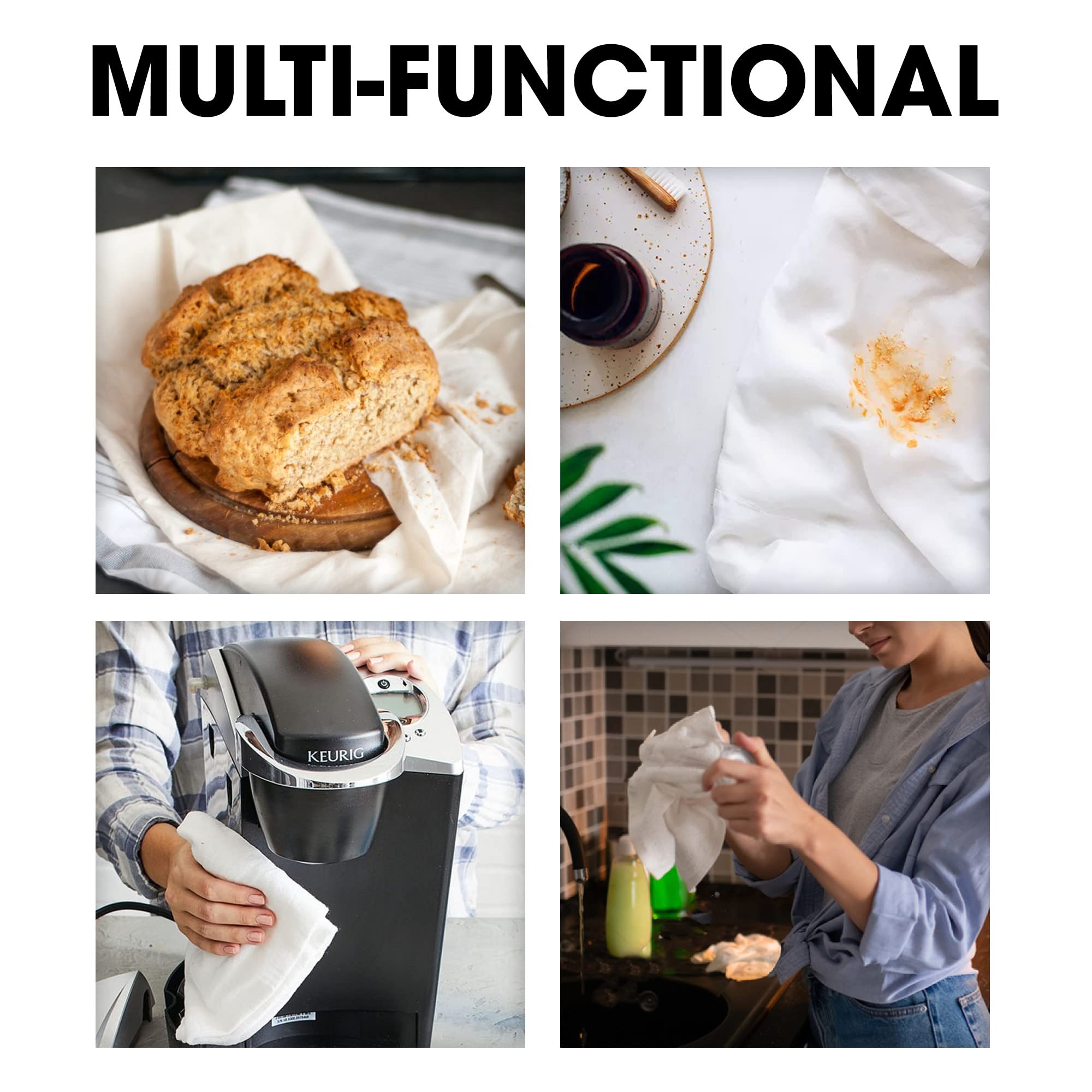 SHIMANY toallas multifuncionales para secar platos, manos y superficies.