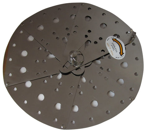 Shimomura Tamahashi FO-1, tapa caída en acero, controla el vapor al hervir.