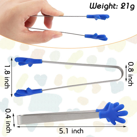 Shindel pinzas mini de silicona para hielo, control de porciones sin manos.