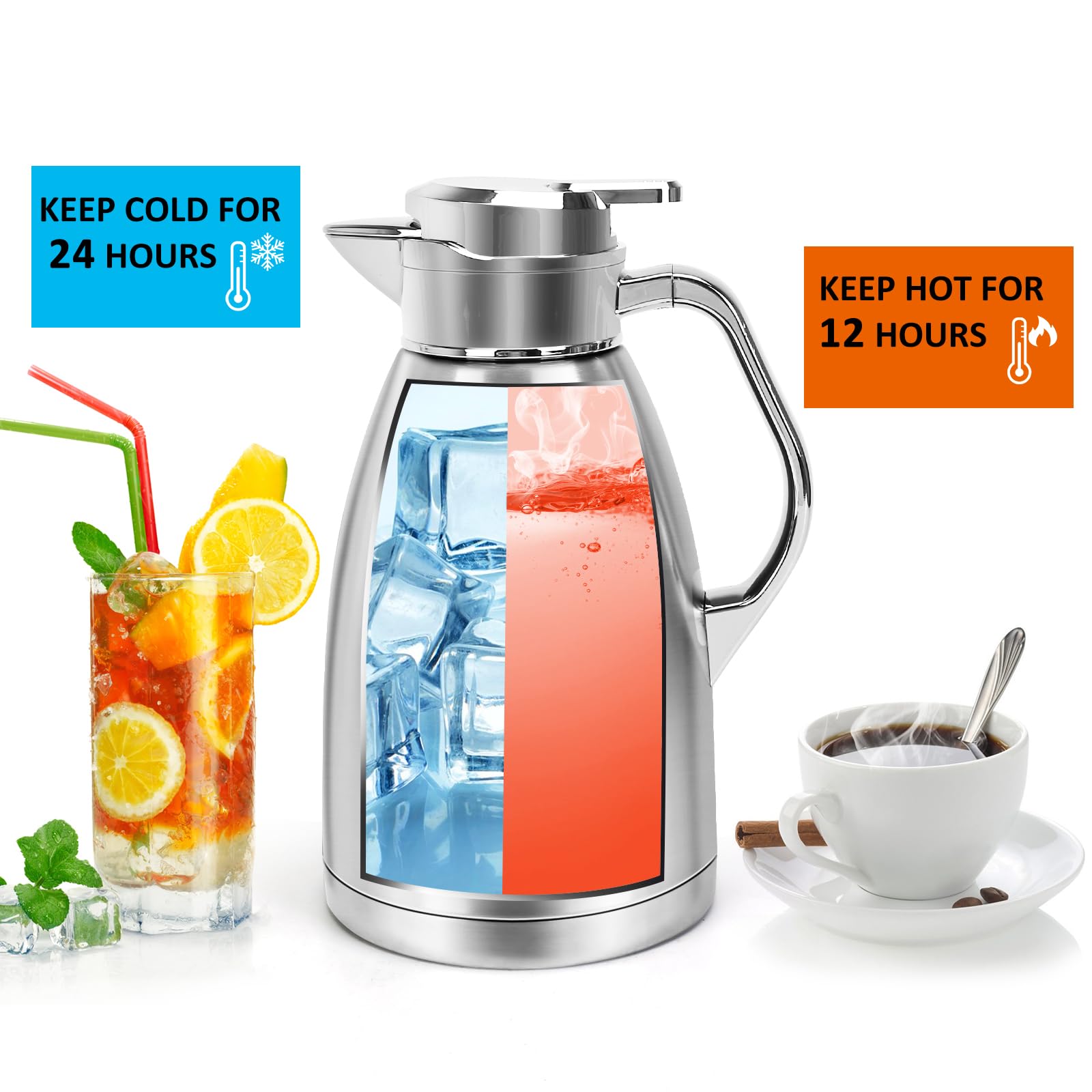 Capacidad de 61oz de ShineMe ideal para reuniones