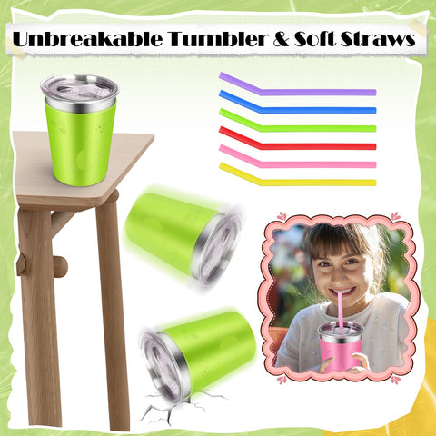 ShineMe uso versátil para leche, jugo o agua con pajilla.