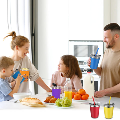 ShineMe vasos apilables para ahorrar espacio en la cocina.