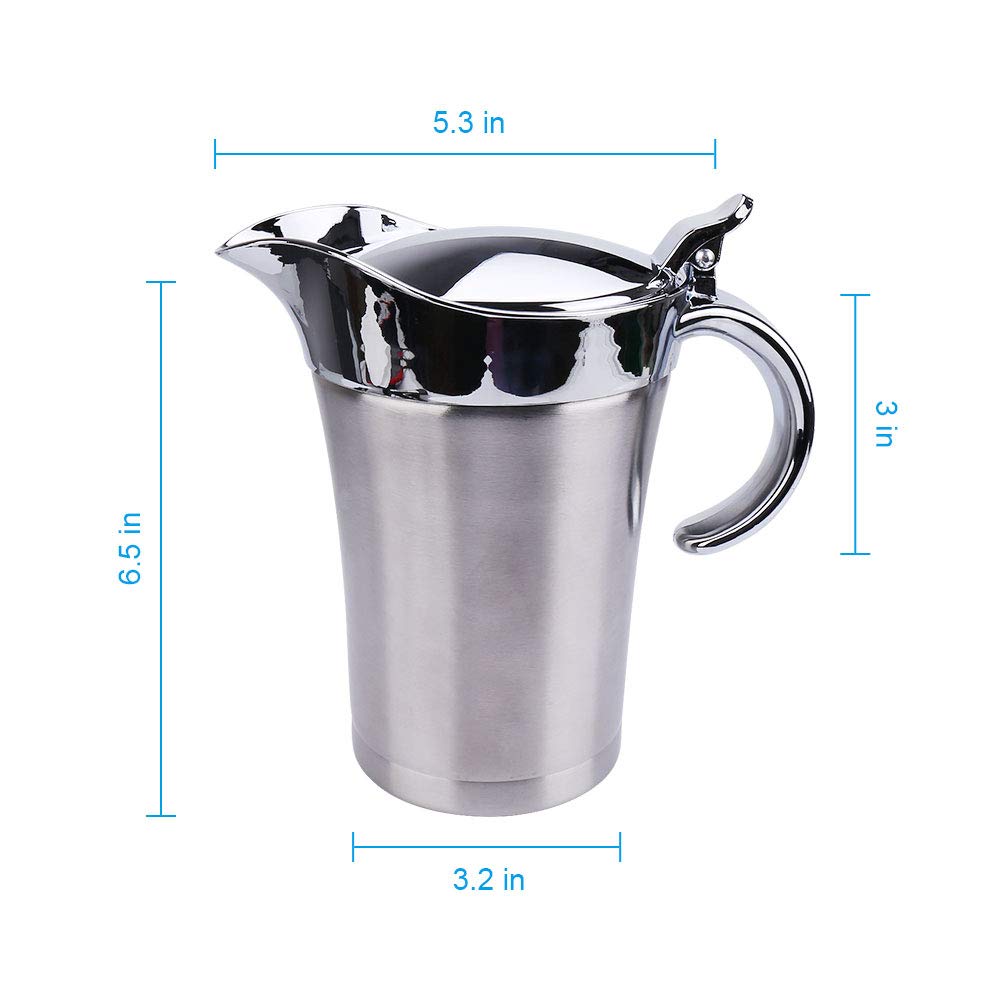 ShineMe Jarra para crema con vertido seguro y tapa