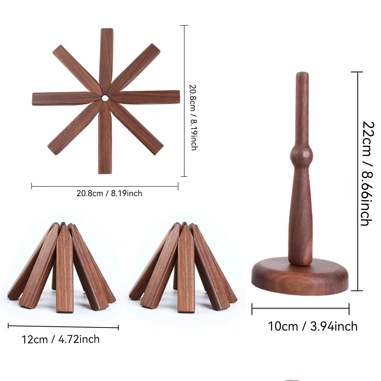 ShinianYa posavasos árbol nogal, ideal para cenas festivas.