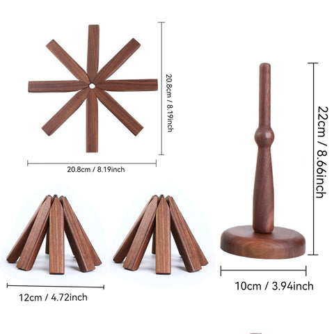 ShinianYa posavasos árbol nogal, ideal para cenas festivas.