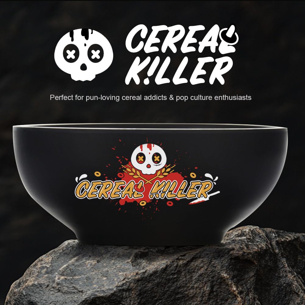 shiningsoul diseño retro de cómic cereal killer que añade humor al desayuno.