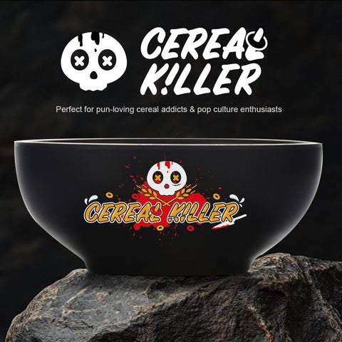 shiningsoul diseño retro de cómic cereal killer que añade humor al desayuno.