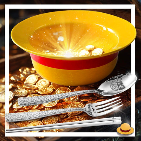 Tazón shiningsoul para ramen con diseño estilo sombrero de paja, ideal para cenas temáticas.
