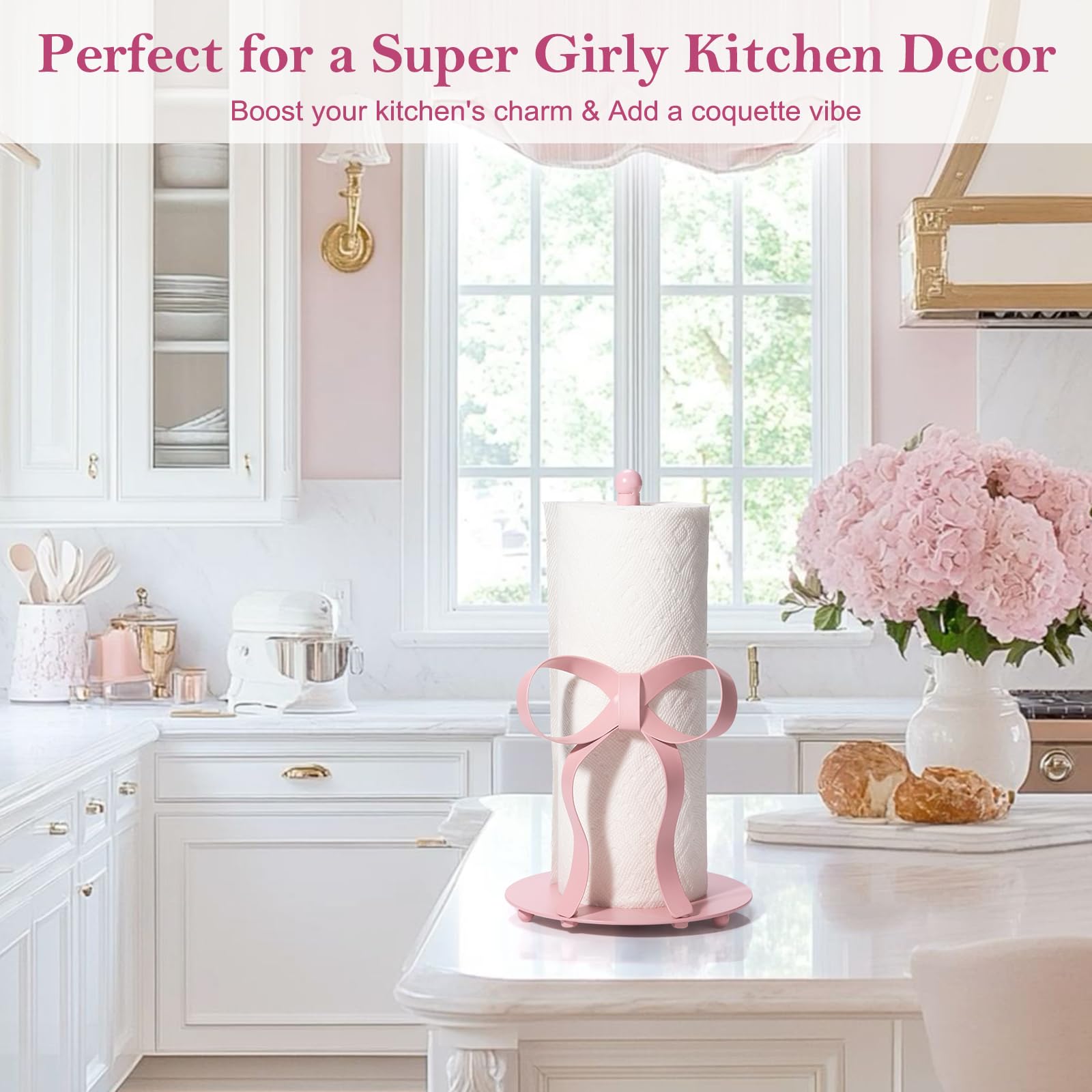 Regalo moderno Shinlar con lazo para amantes de la decoración rosa.