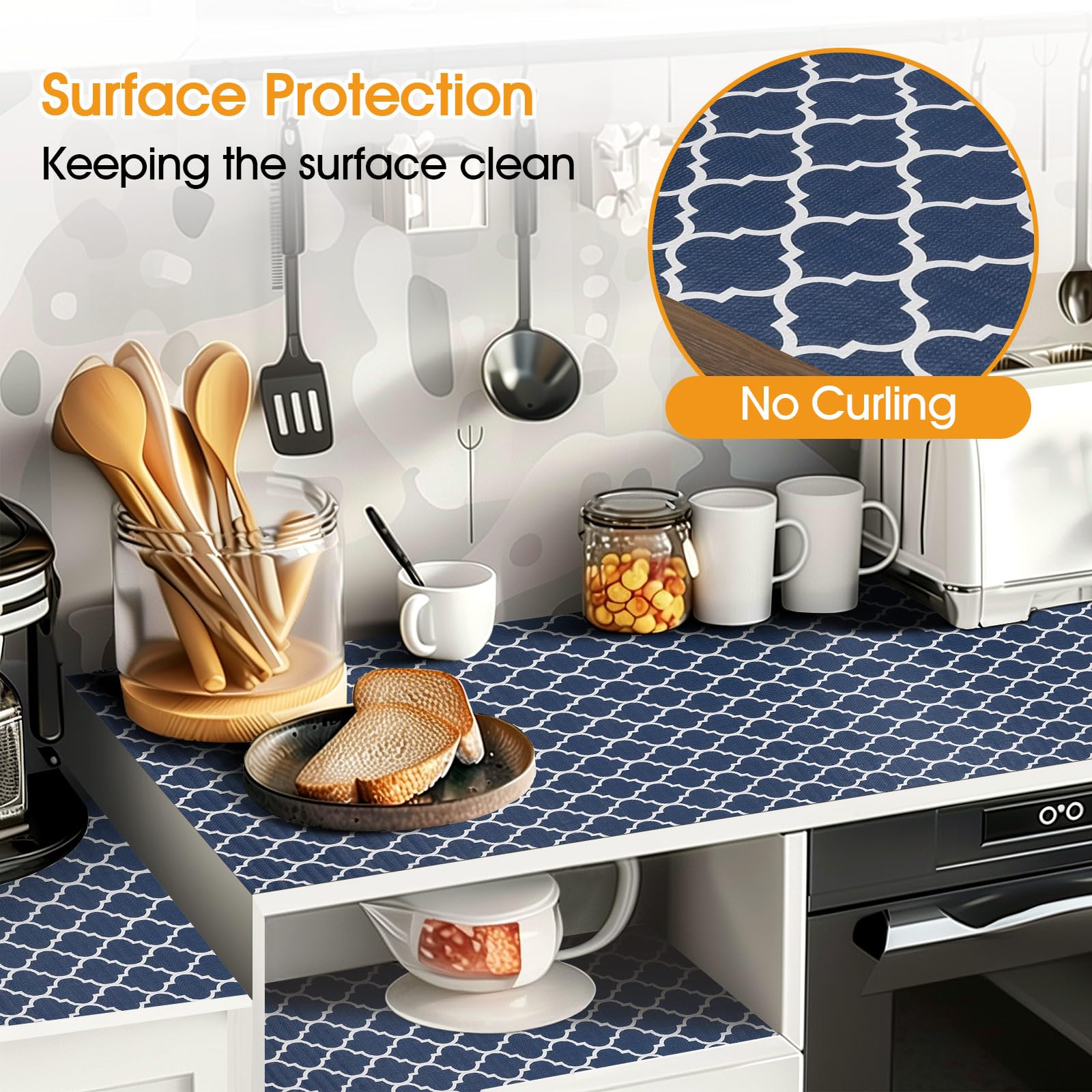 Shinlendid protección de superficies para cajones y estantes evita rayaduras.