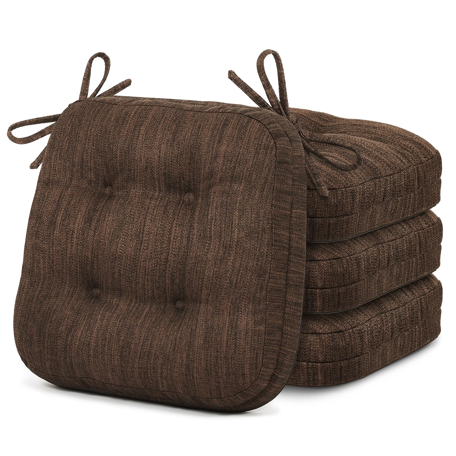 Cojines Shinnwa de doble capa para silla de comedor, confort duradero.