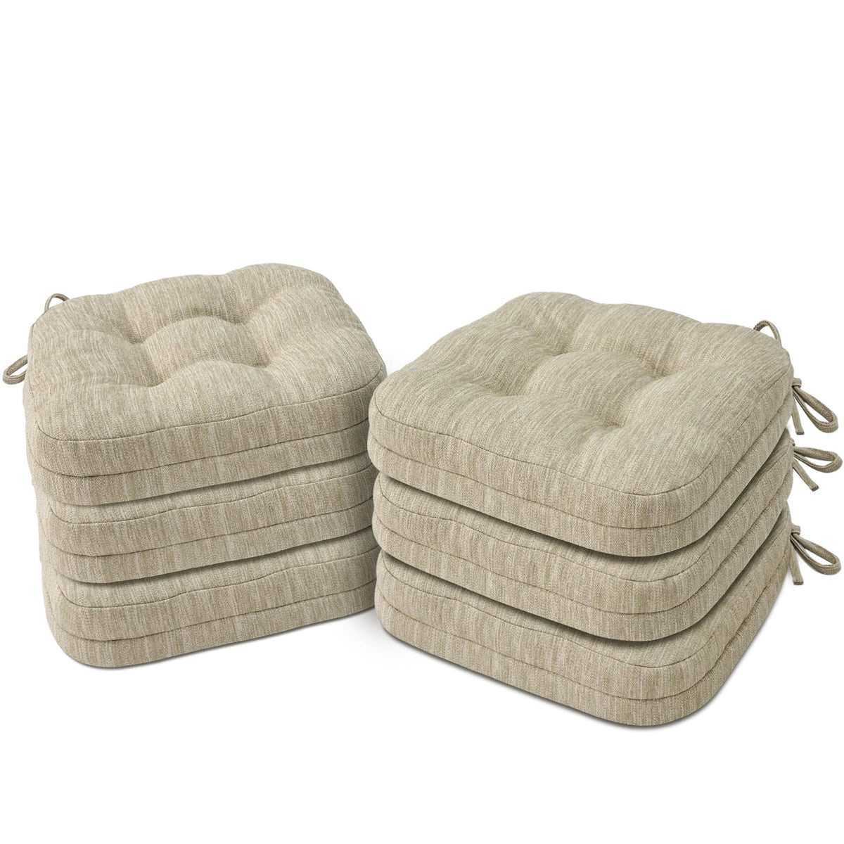 Cojines Shinnwa para silla de comedor con doble capa, confort suave para comidas largas.