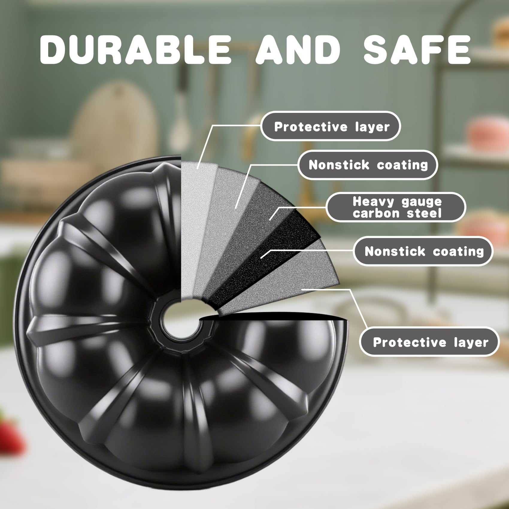 Shinsin Bundt Pan base estable para horneados diarios