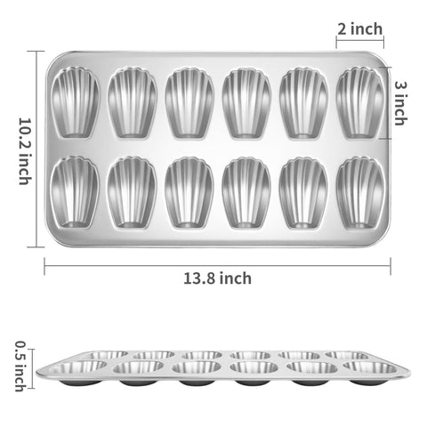 Shinsin Madeleine, base de acero al carbono resistente a la deformación para horneados duraderos