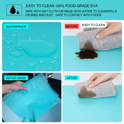 Liner antideslizante de Shinywear para refrigerador evita movimientos de alimentos