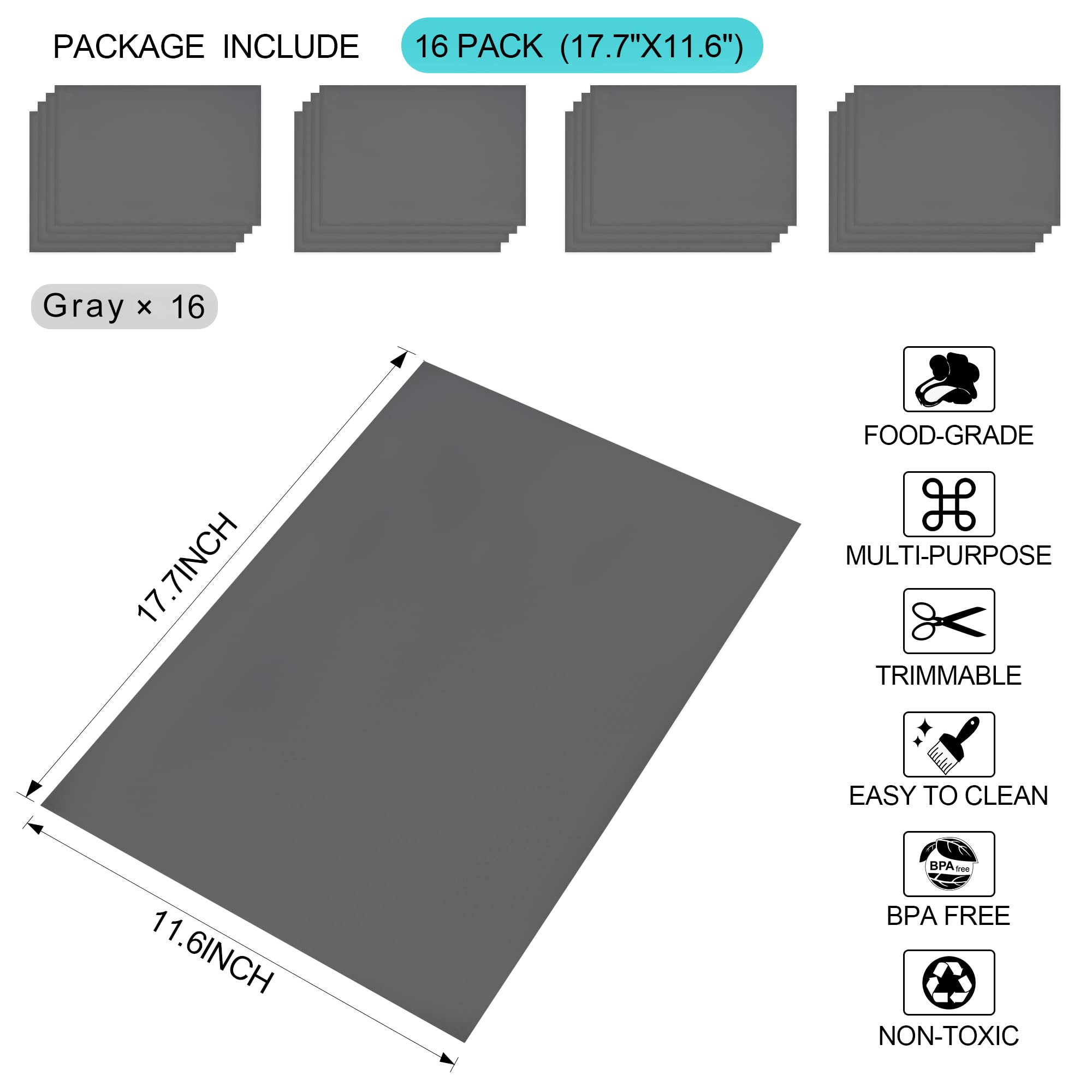 Protector de estante Shinywear para refrigerador resistente al agua