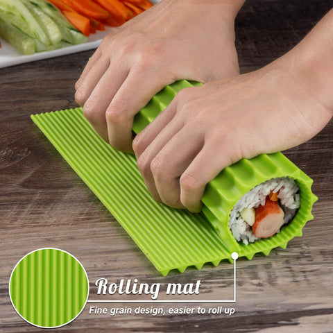 Shofilt conjunto sushi silicona premium para preparar sushi enrollado en casa con seguridad.