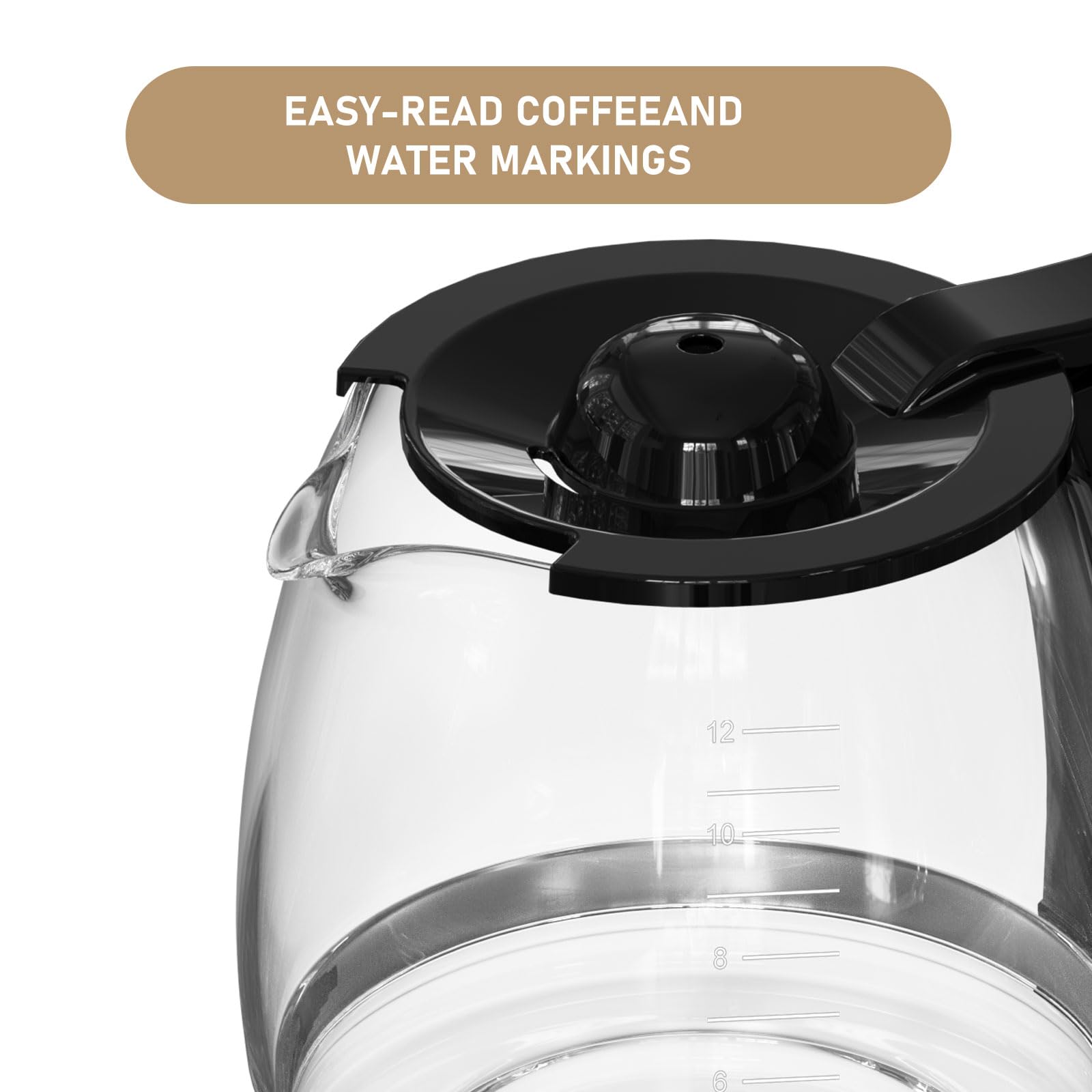 Jarra Shonshon compatible con Hamilton Beach Flexbrew para mayor compatibilidad.