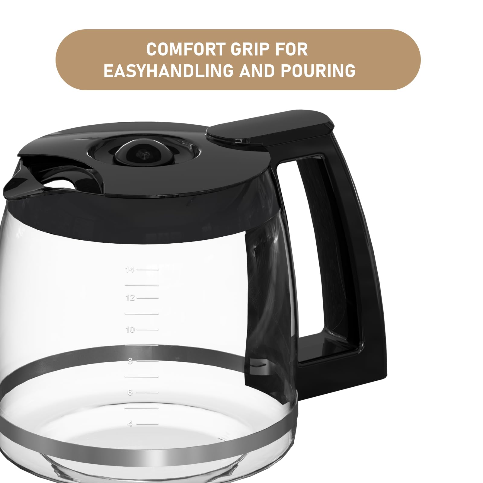 Jarra Shonshon sin BPA, borosilicato duradero