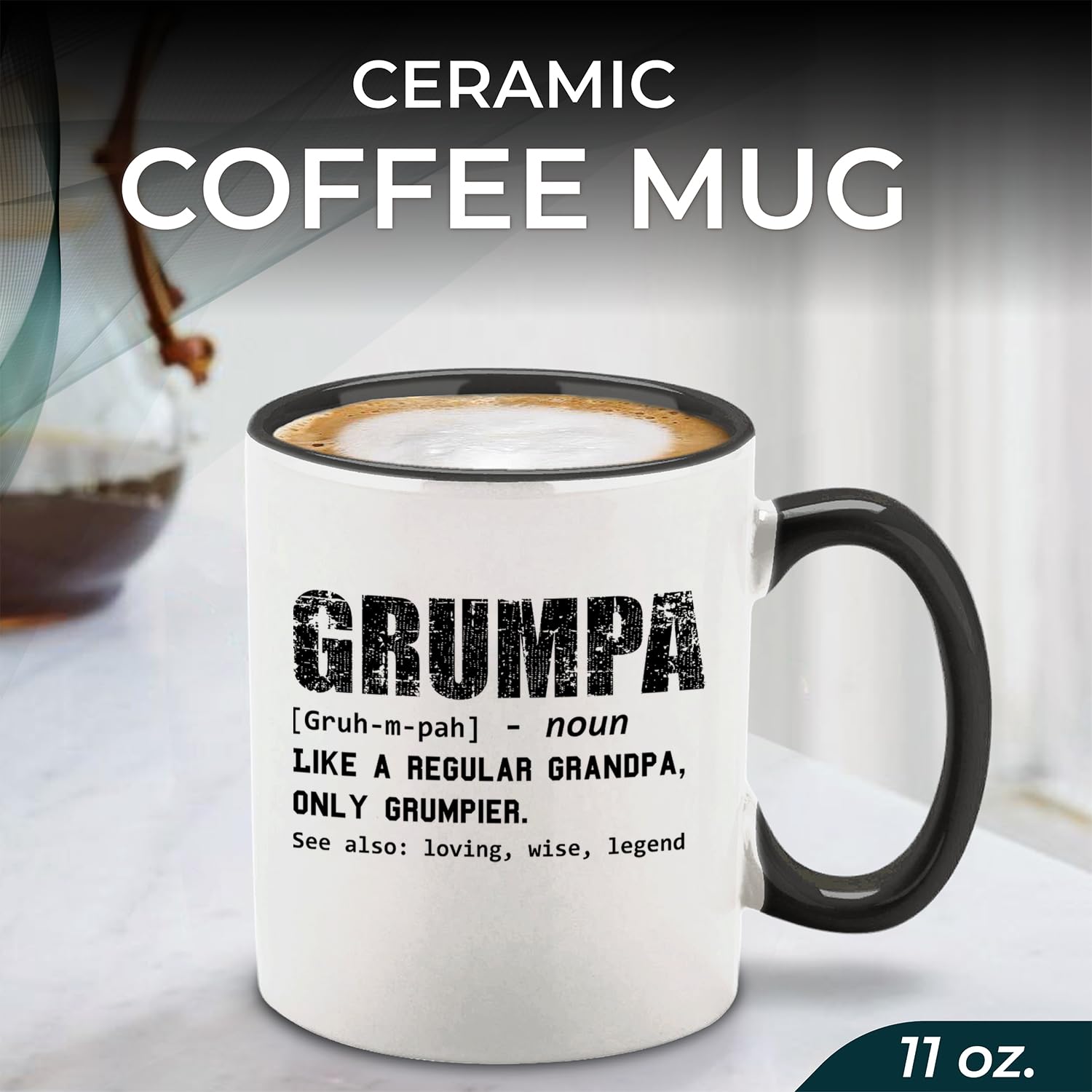 shop4ever Grumpa-regalo-abuelo: regalo divertido para abuelos que aprecian la personalidad.