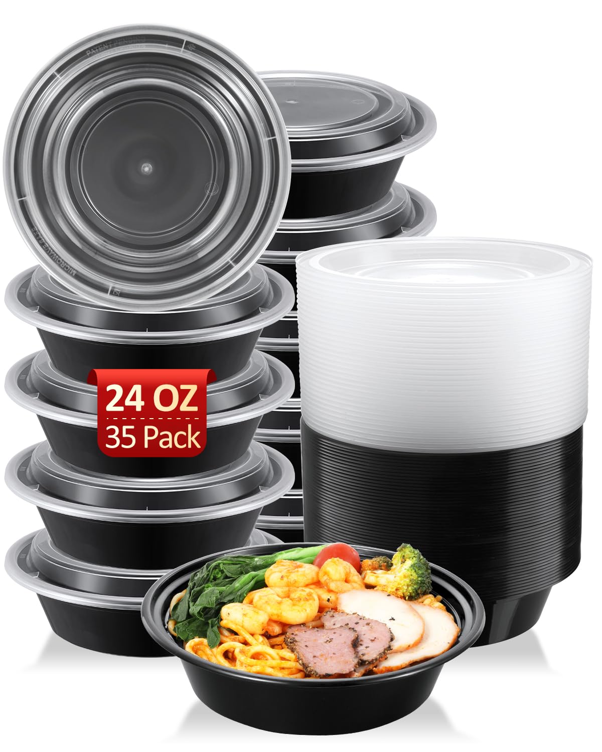 SHOPDAY: contenedores de preparacion de comidas 65 piezas, ideales para planificar la semana.