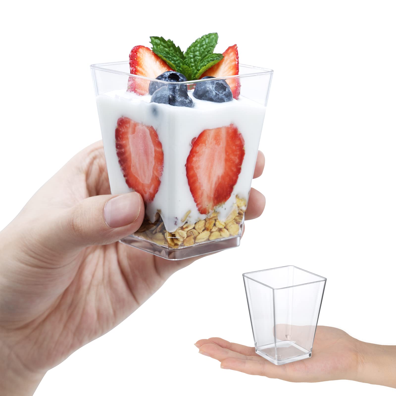Presentación elegante para eventos con vasos de postre SHOPDAY.