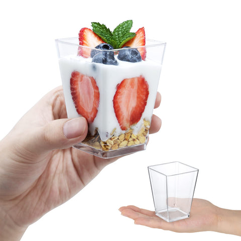 Presentación elegante para eventos con vasos de postre SHOPDAY.