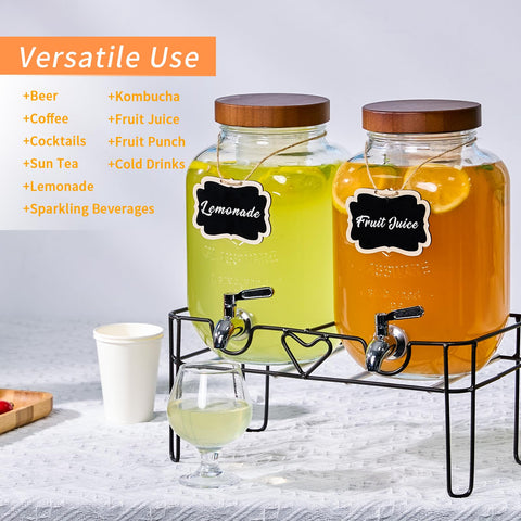 Soporte metálico incluido ShoreHao mantiene los dispensadores estables.