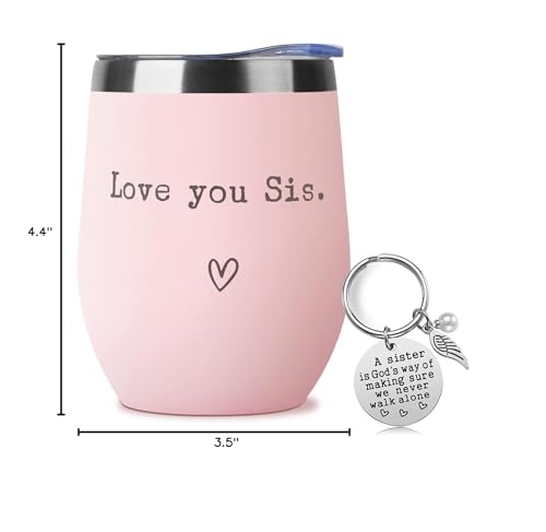 SHOW-YA llavero con frase para hermana, regalo sentimental.