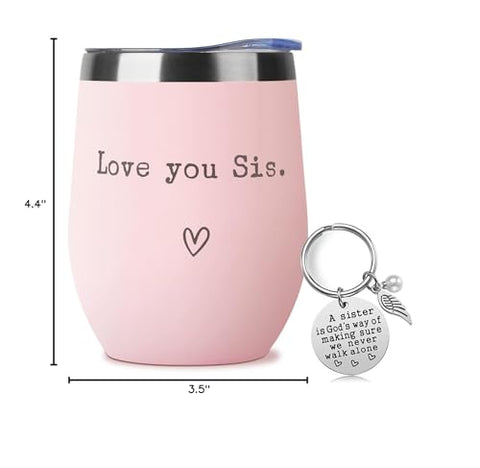 SHOW-YA llavero con frase para hermana, regalo sentimental.
