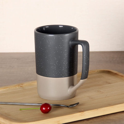 SHOWFULL taza grande, mango cuadrado ergonómico, cómodo al tacto para desayunos.