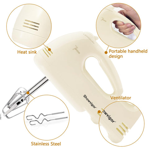Accesorios de acero inoxidable Showvigor para batir y mezclar