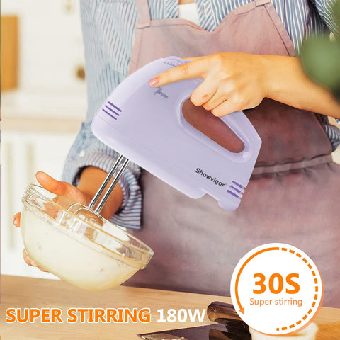 Showvigor batidora para crema y merengue suaves, sin esfuerzo.
