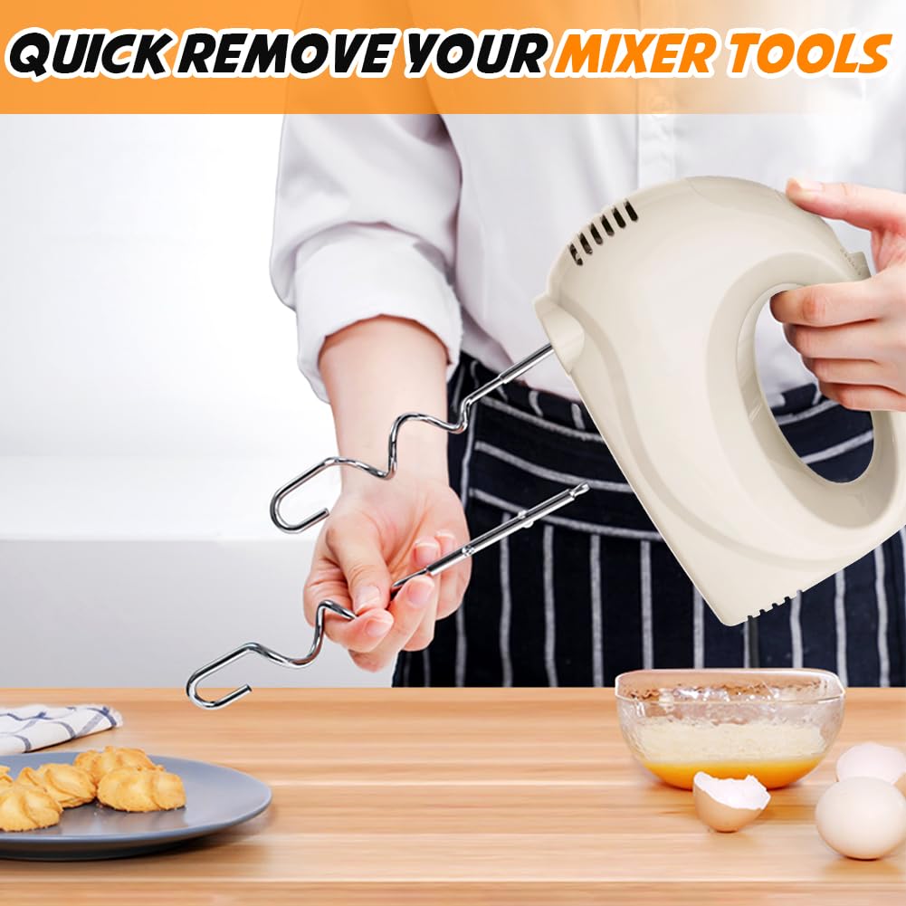Showvigor Handmixer, botón expulsor para cambiar batidores sin manchas