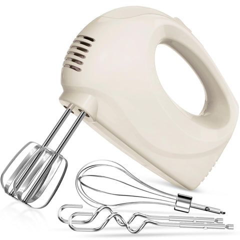 Showvigor Handmixer, cuerpo ivory, agarre cómodo para batidos