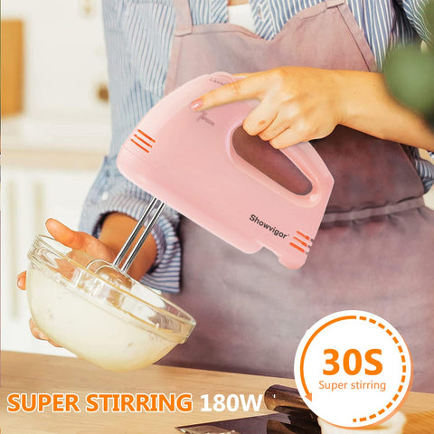 Handmixer ligero Showvigor para batidos sin fatiga.