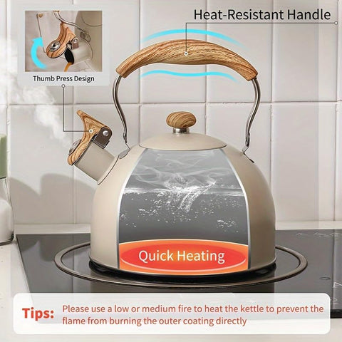 Shoxil hervidor 2.5 cuartos para hervir agua para varias tazas.
